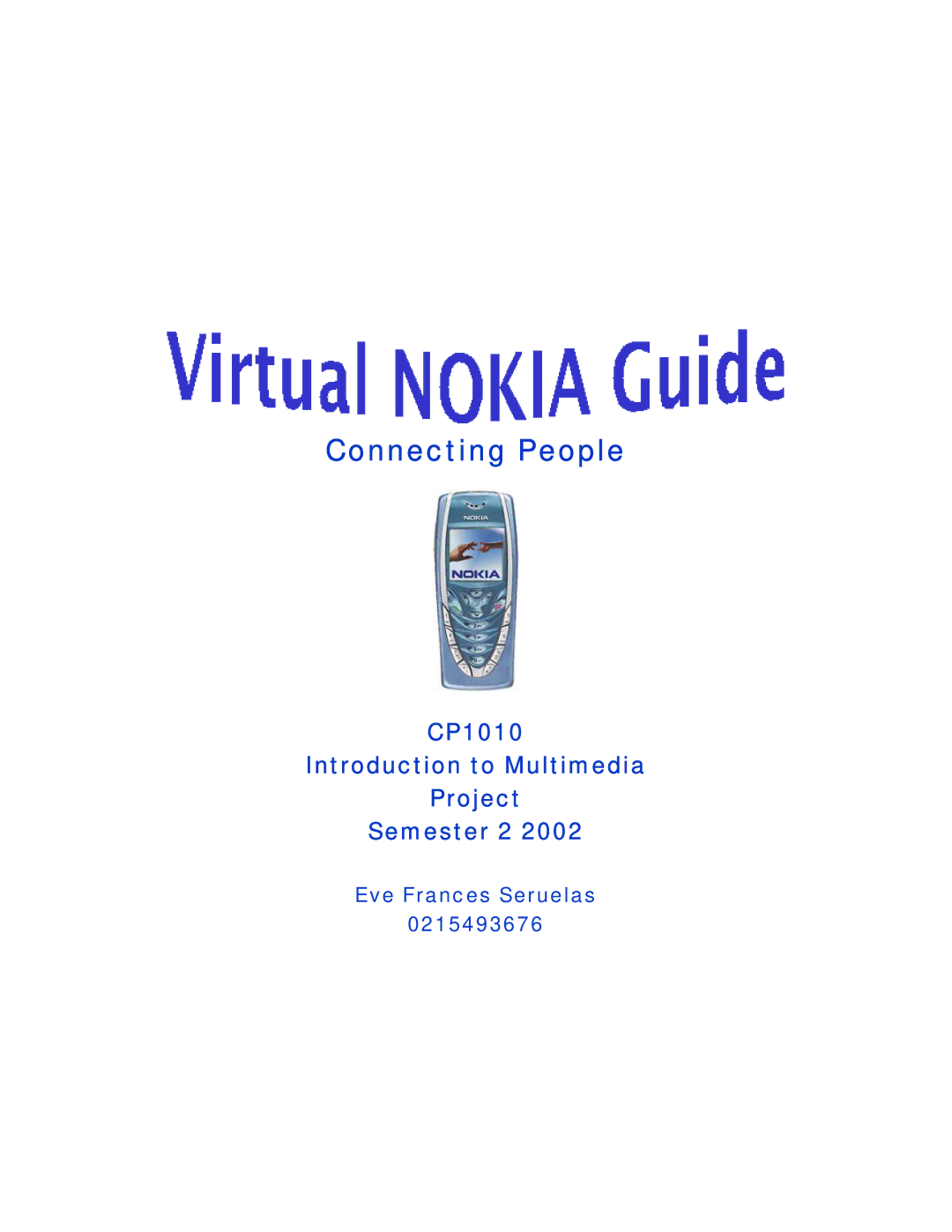 Nokia CP1010 manual Connecting People 