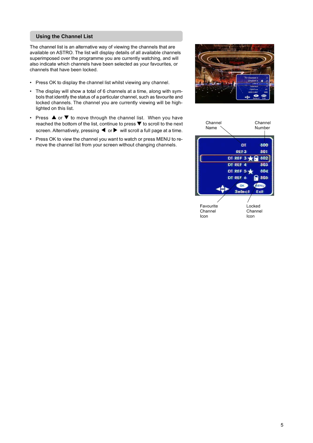 Nokia DIGITAL MULTIMEDIA TERMINAL owner manual Using the Channel List 