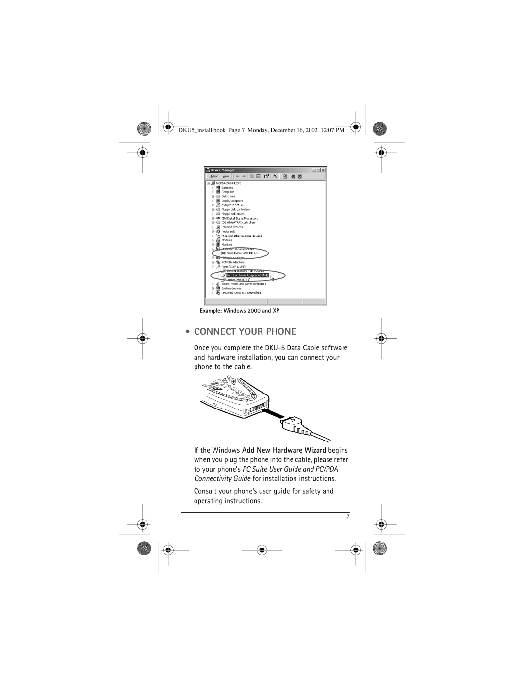 Nokia DKU-5 manual Connect Your Phone 