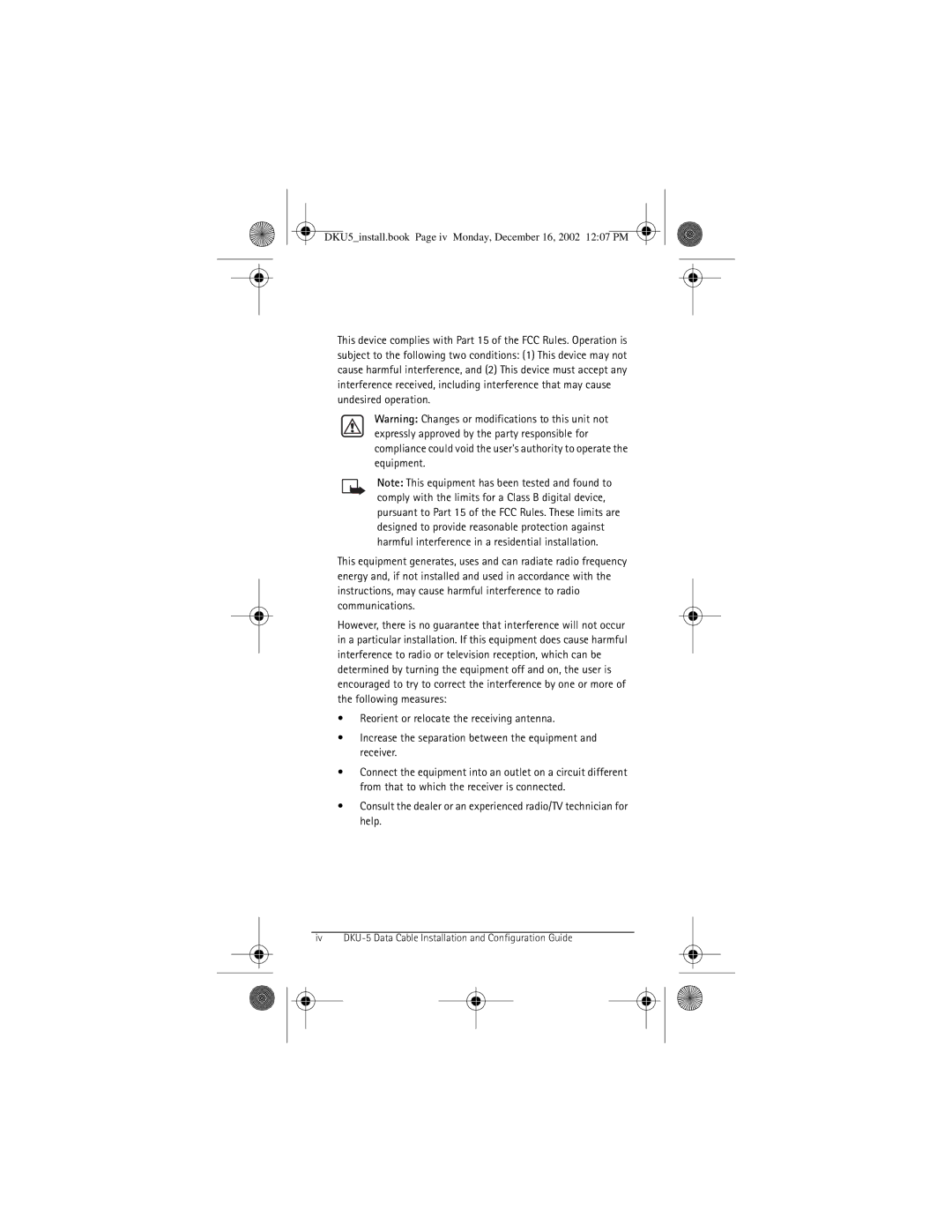 Nokia manual Iv DKU-5 Data Cable Installation and Configuration Guide 