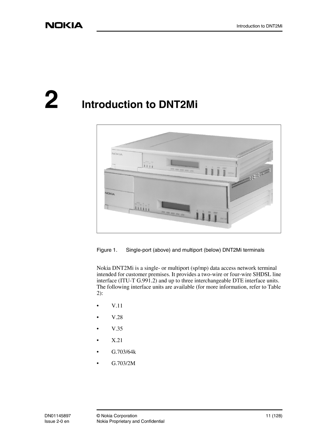 Nokia DNT2Mi sp/mp user manual Introduction to DNT2Mi 