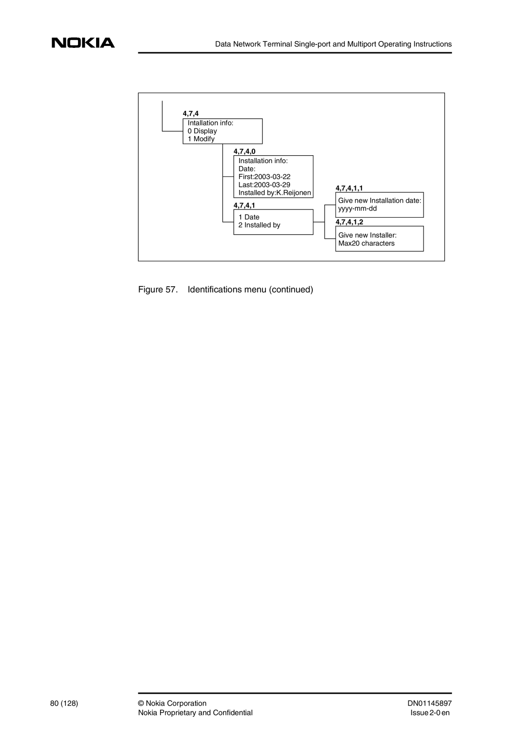 Nokia DNT2Mi sp/mp user manual 4,0, 4,1,1, 4,1,2 