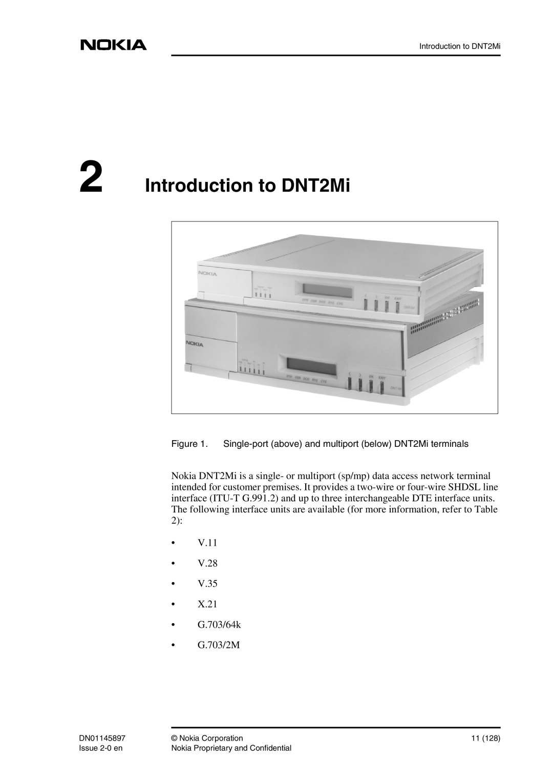 Nokia DNT2Mi sp/mp user manual Introduction to DNT2Mi 