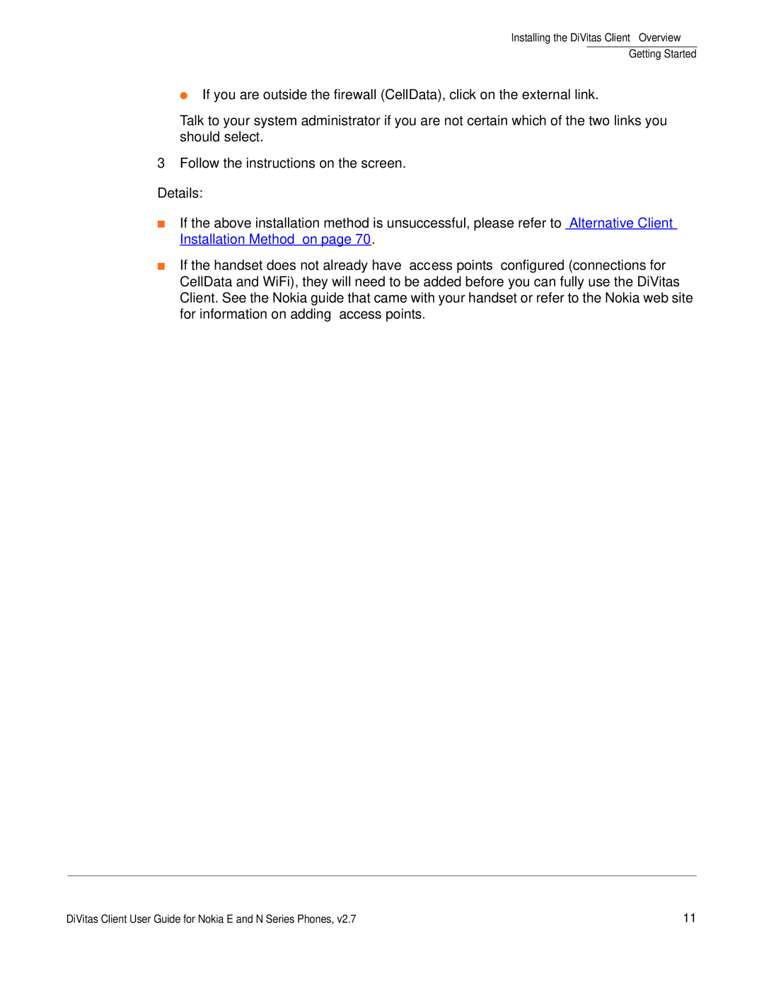 Nokia DOC-CLIENT-UG-207 manual Details 