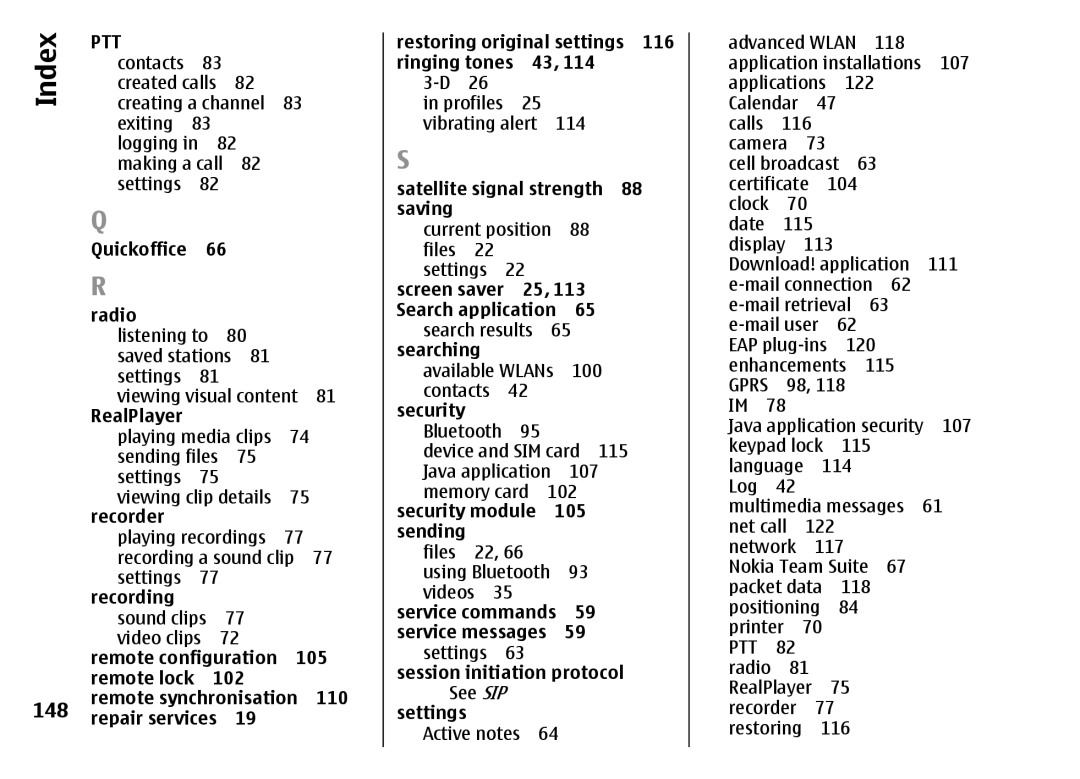 Nokia E51 manual 148 