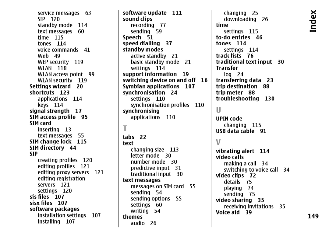 Nokia E51 manual 149 