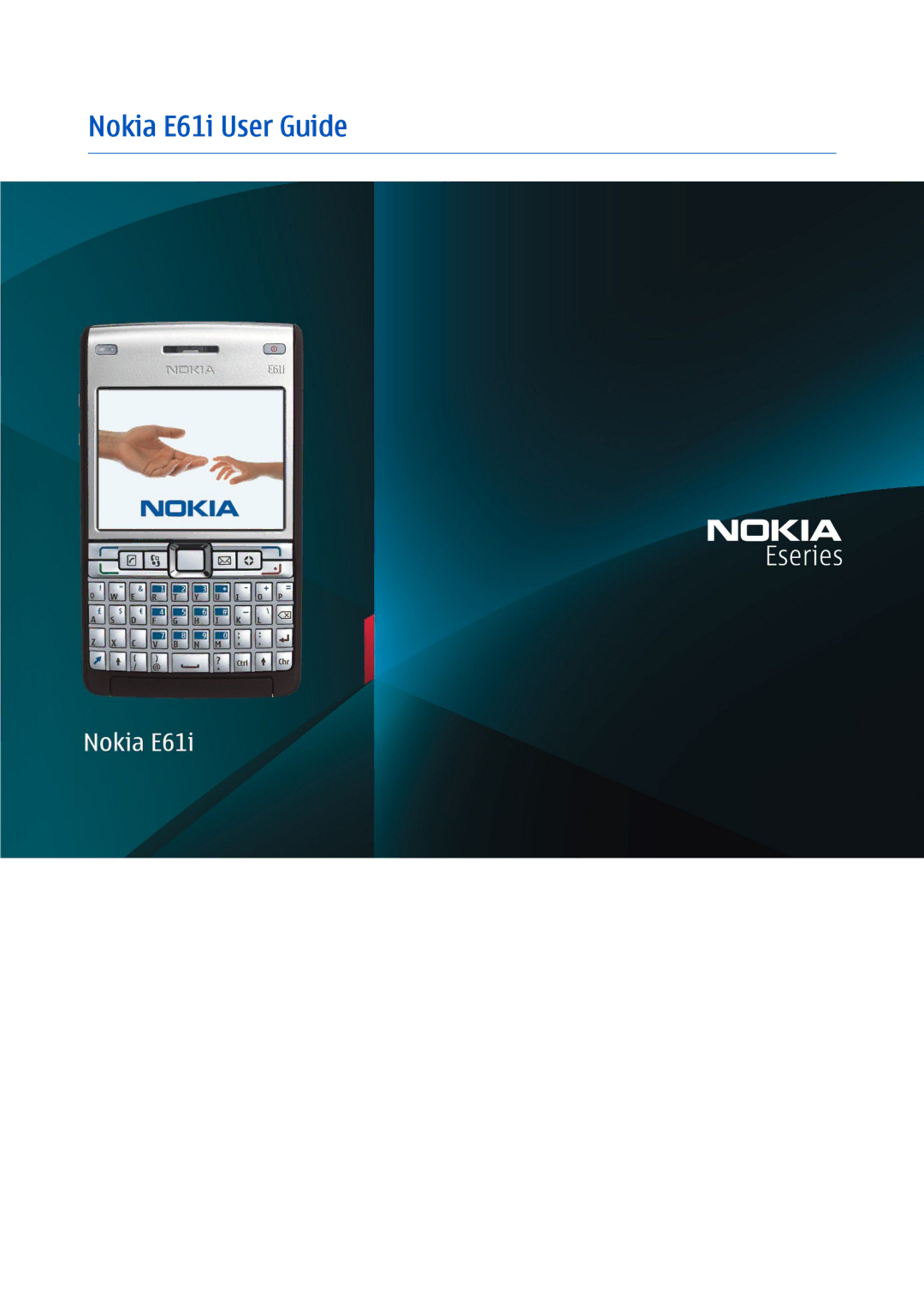 Nokia manual Nokia E61i User Guide 