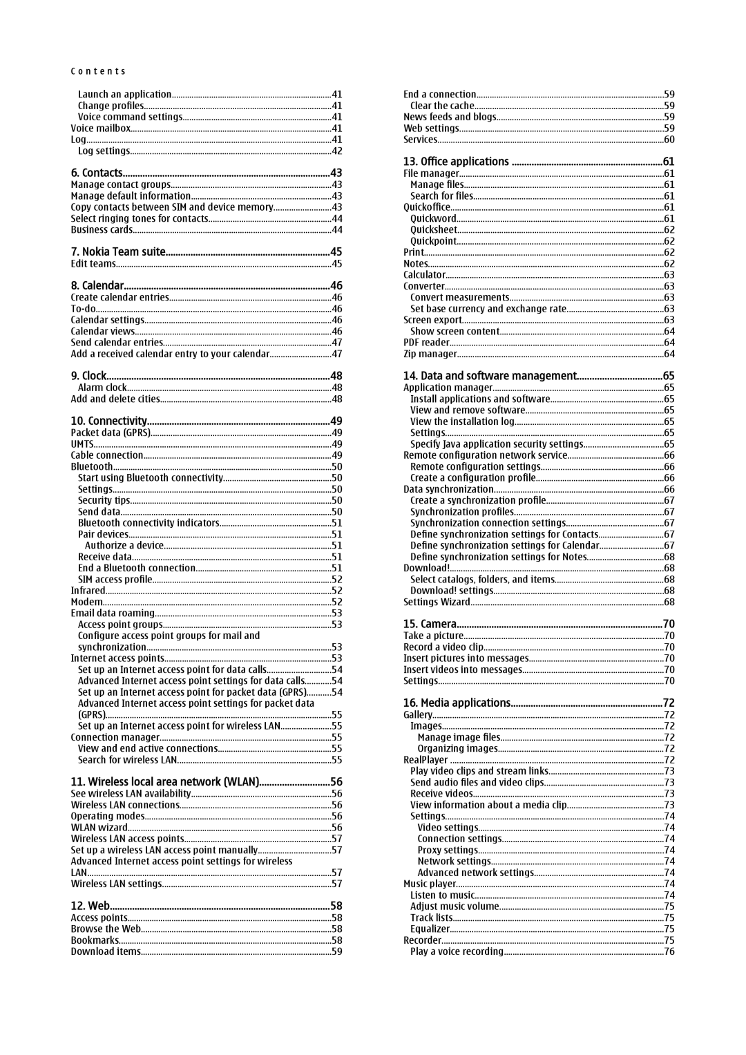 Nokia E61i manual Configure access point groups for mail 