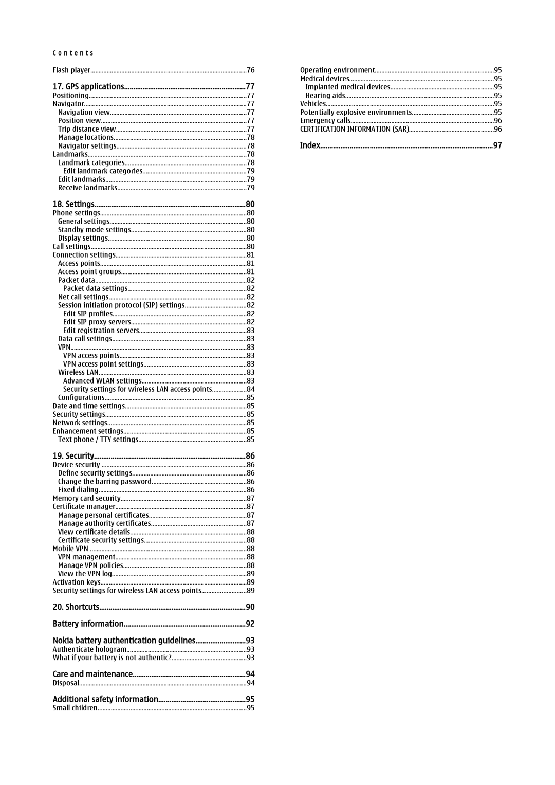 Nokia E61i manual Nokia battery authentication guidelines 