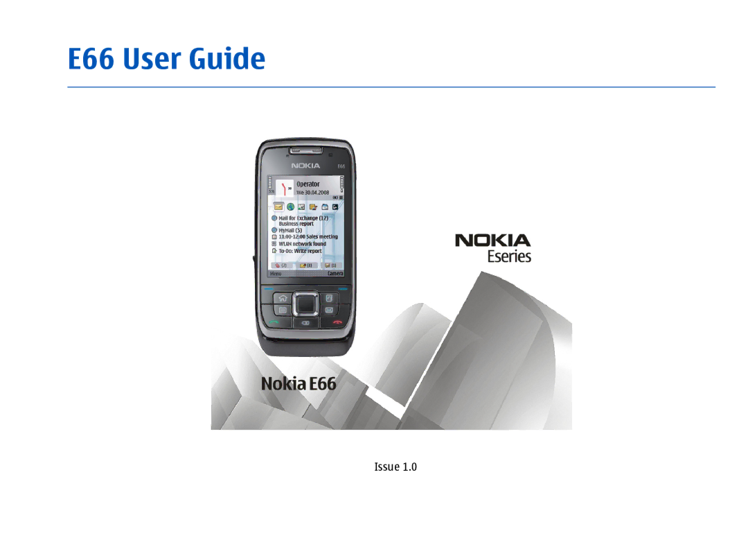 Nokia manual E66 User Guide 