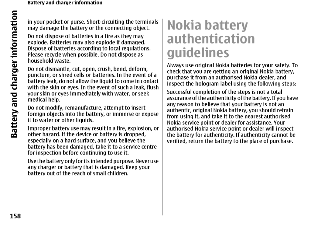 Nokia E66 manual 158 