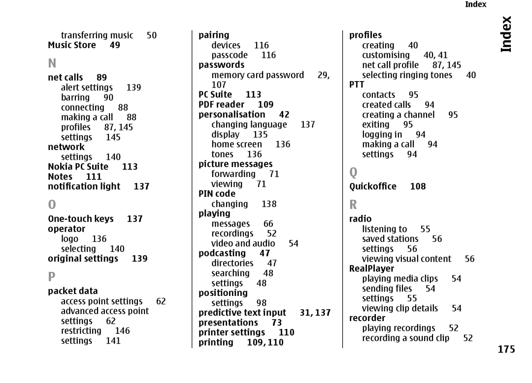 Nokia E66 manual 175 