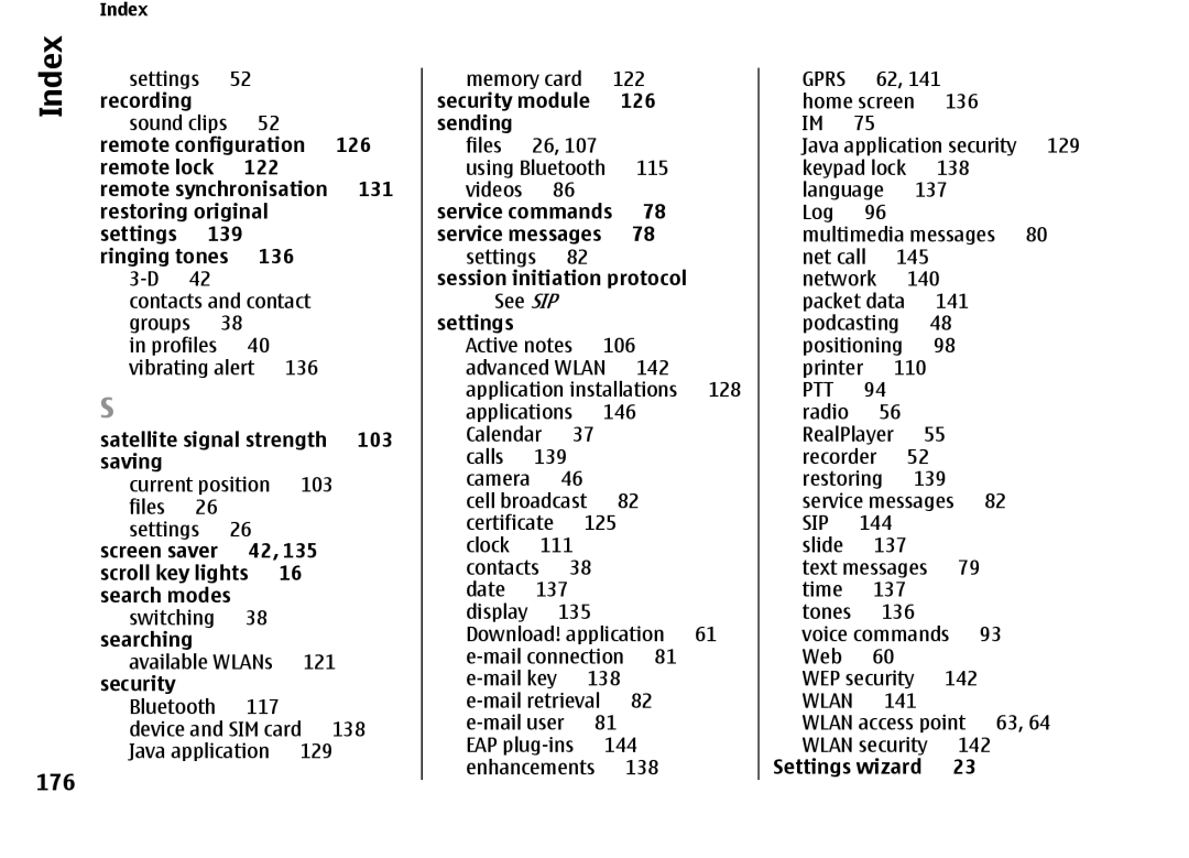 Nokia E66 manual 176 