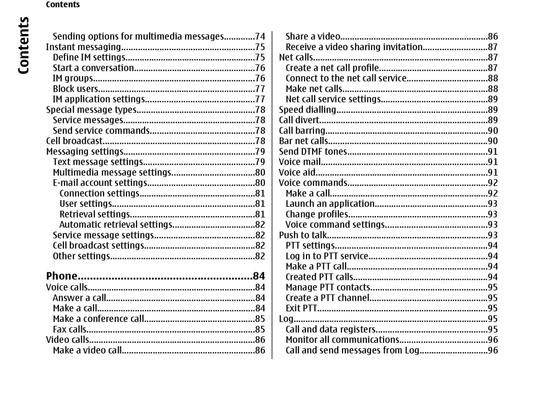 Nokia E66 manual Monitor all communications, Sending options for multimedia messages 