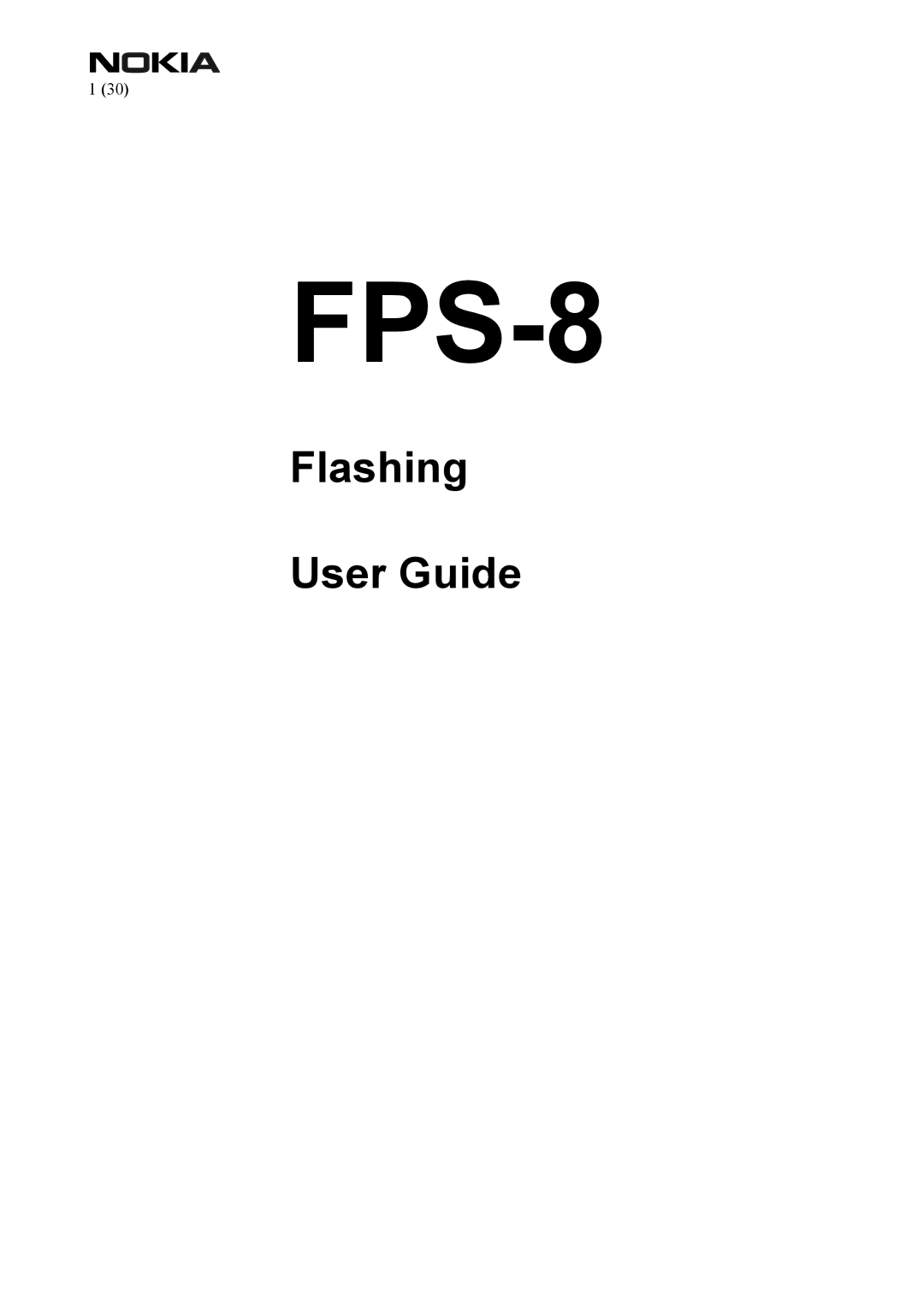 Nokia FPS-8 manual 