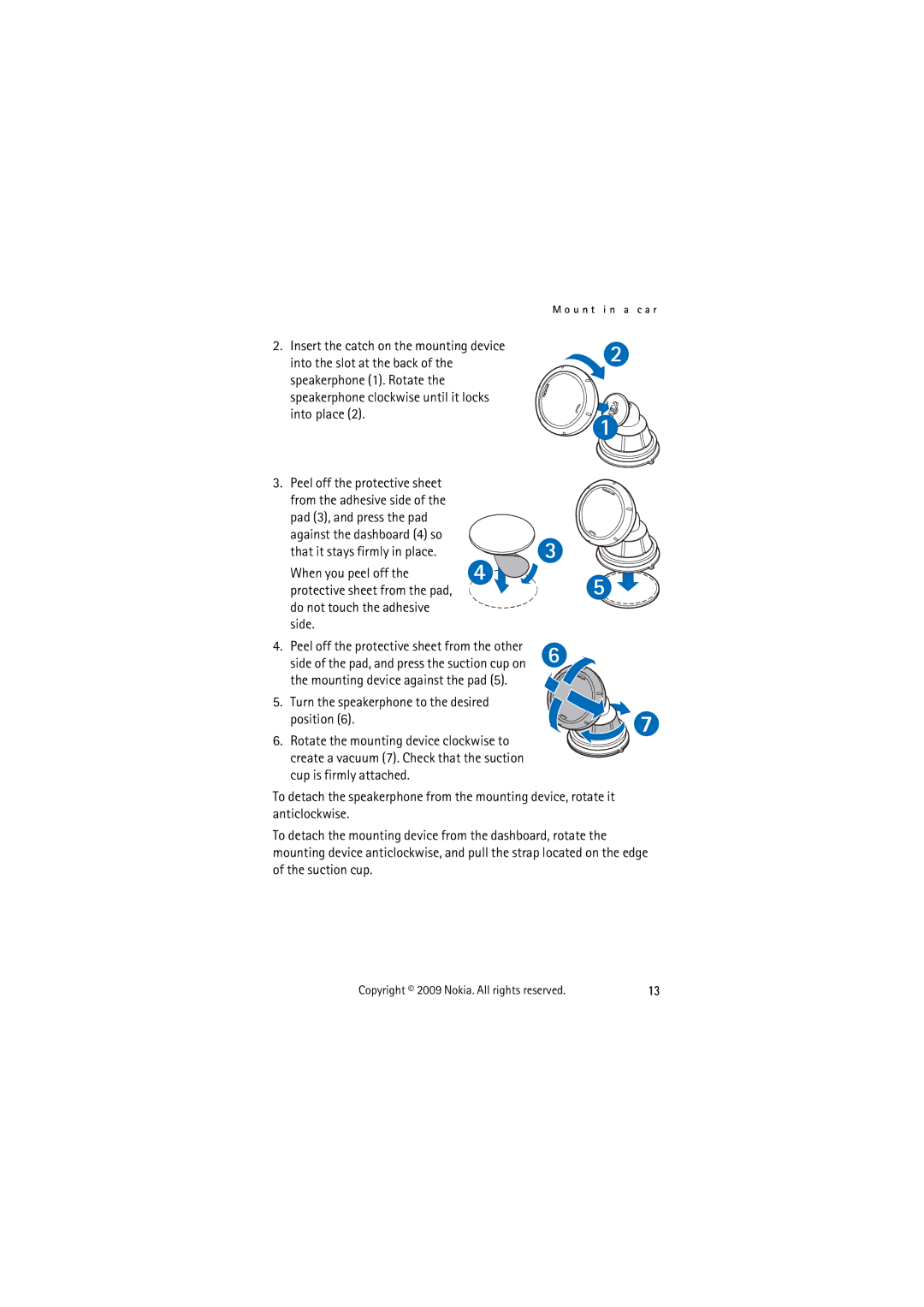 Nokia HF-510 manual Copyright 2009 Nokia. All rights reserved 