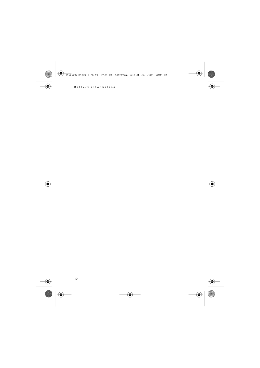 Nokia HS 36W manual 9239356hs36w1en.fm Page 12 Saturday, August 20, 2005 325 PM 