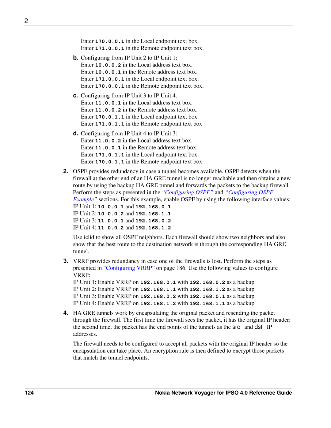 Nokia IPSO 4.0 manual 124 