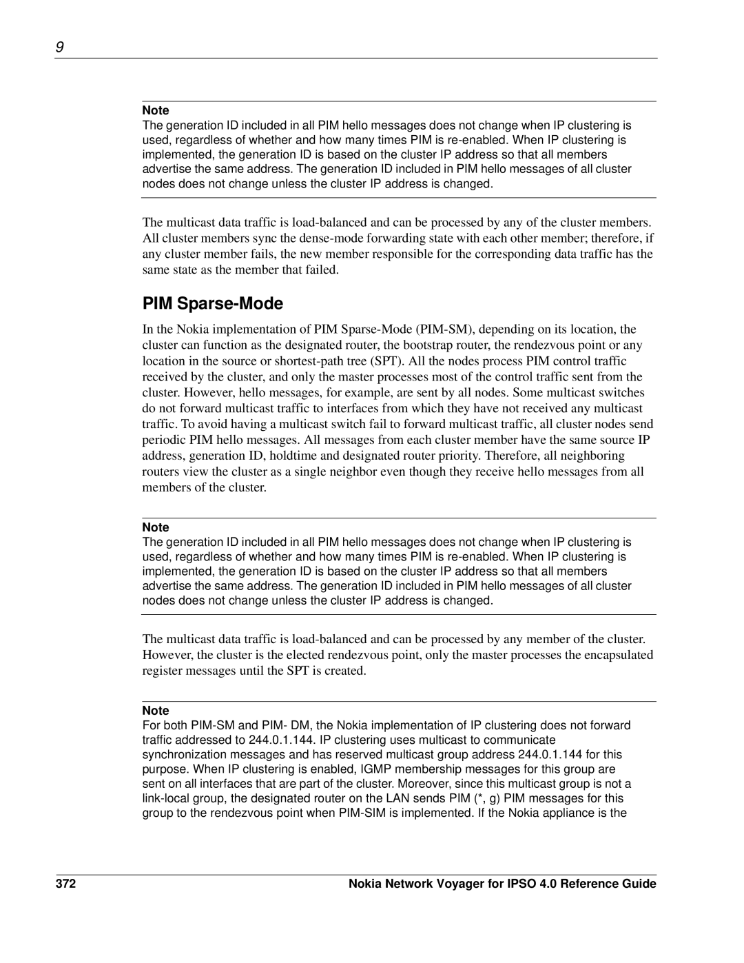 Nokia IPSO 4.0 manual PIM Sparse-Mode, 372 