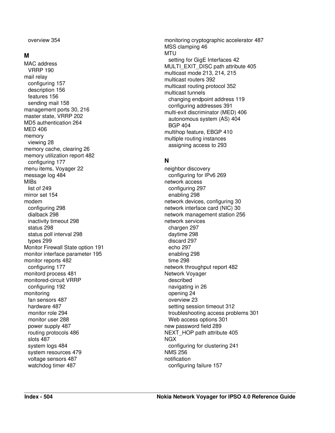 Nokia IPSO 4.0 manual Ngx 