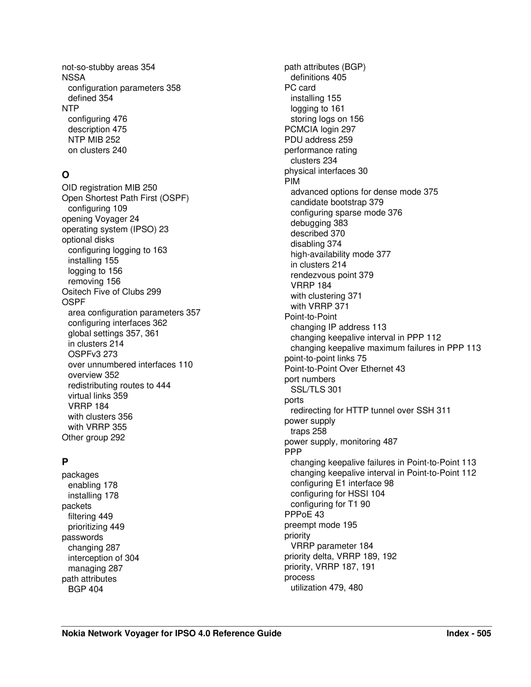 Nokia IPSO 4.0 manual Nssa 