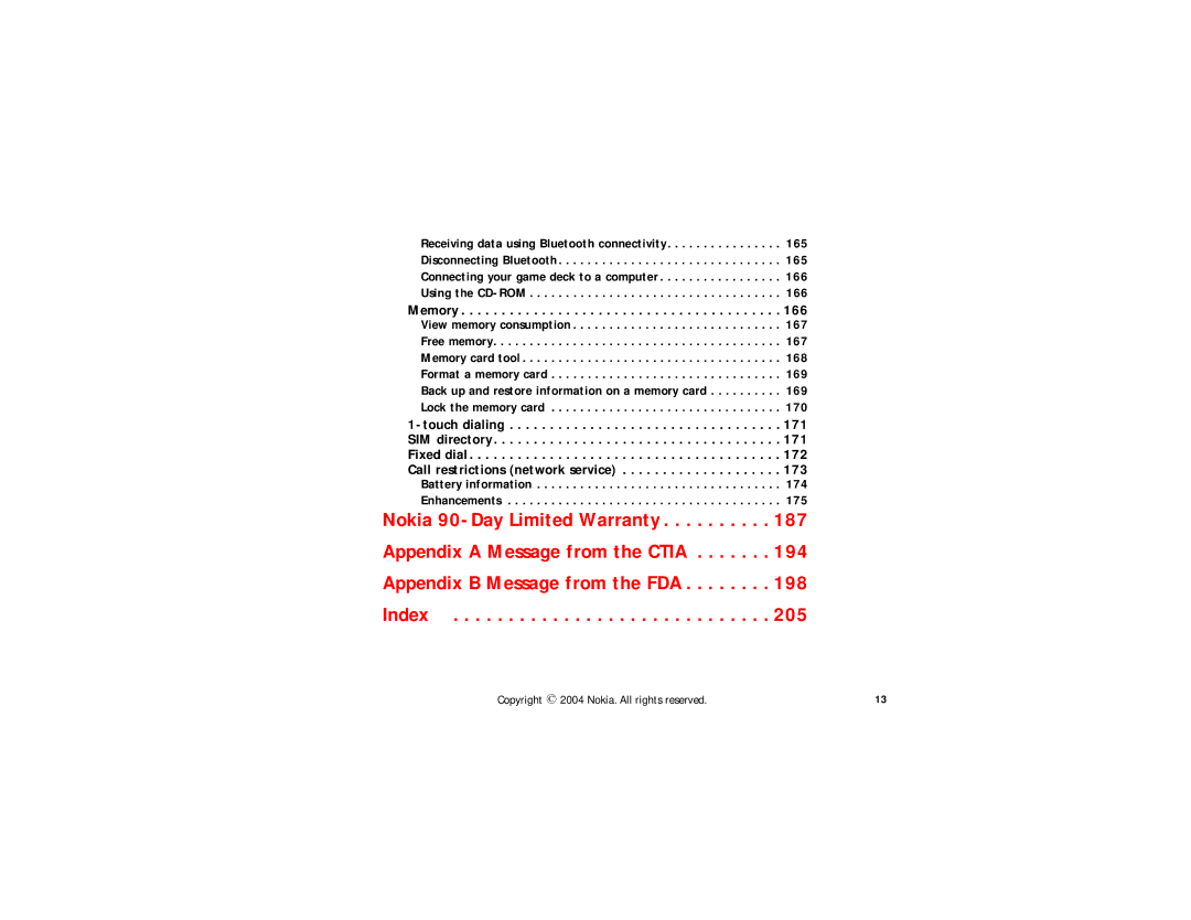 Nokia N-GAGE QD manual Memory 