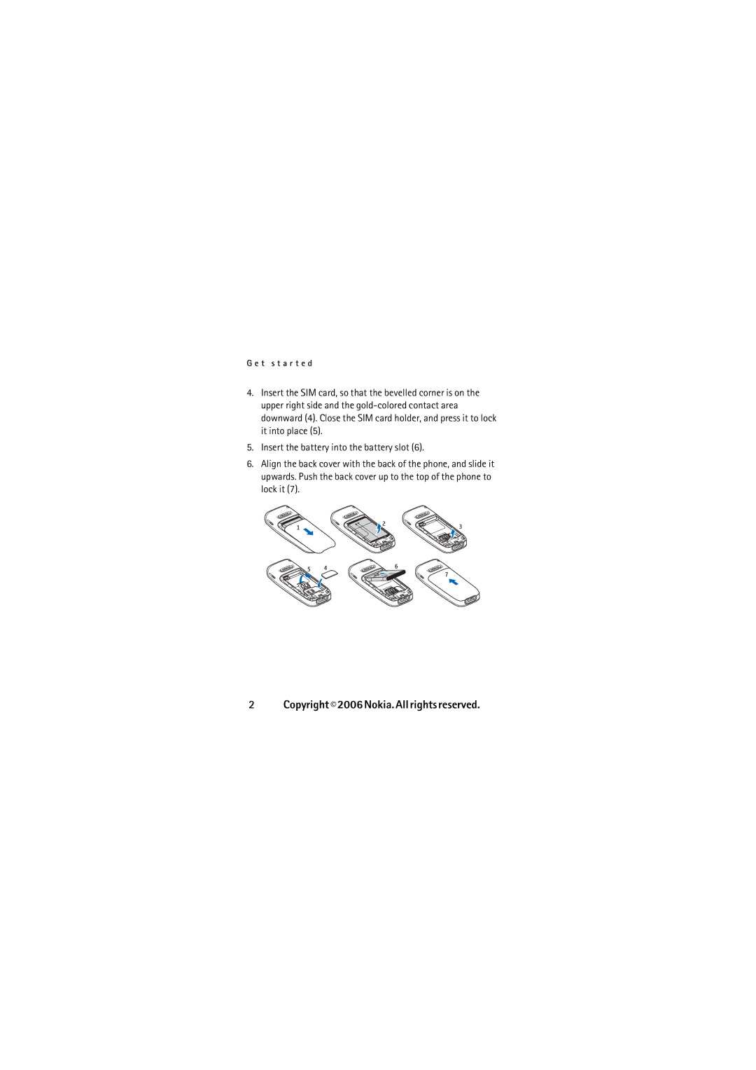 Nokia N2626 manual Copyright 2006 Nokia. All rights reserved 