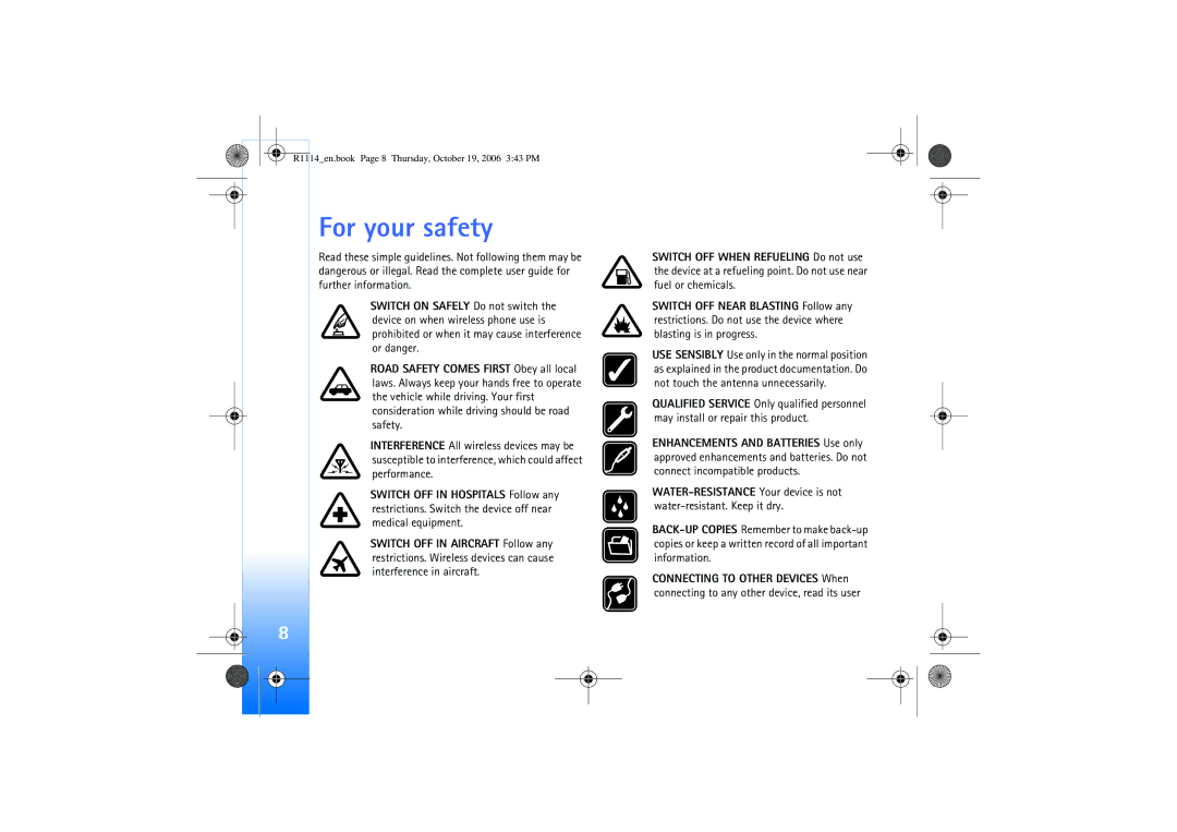 Nokia N75 manual For your safety 