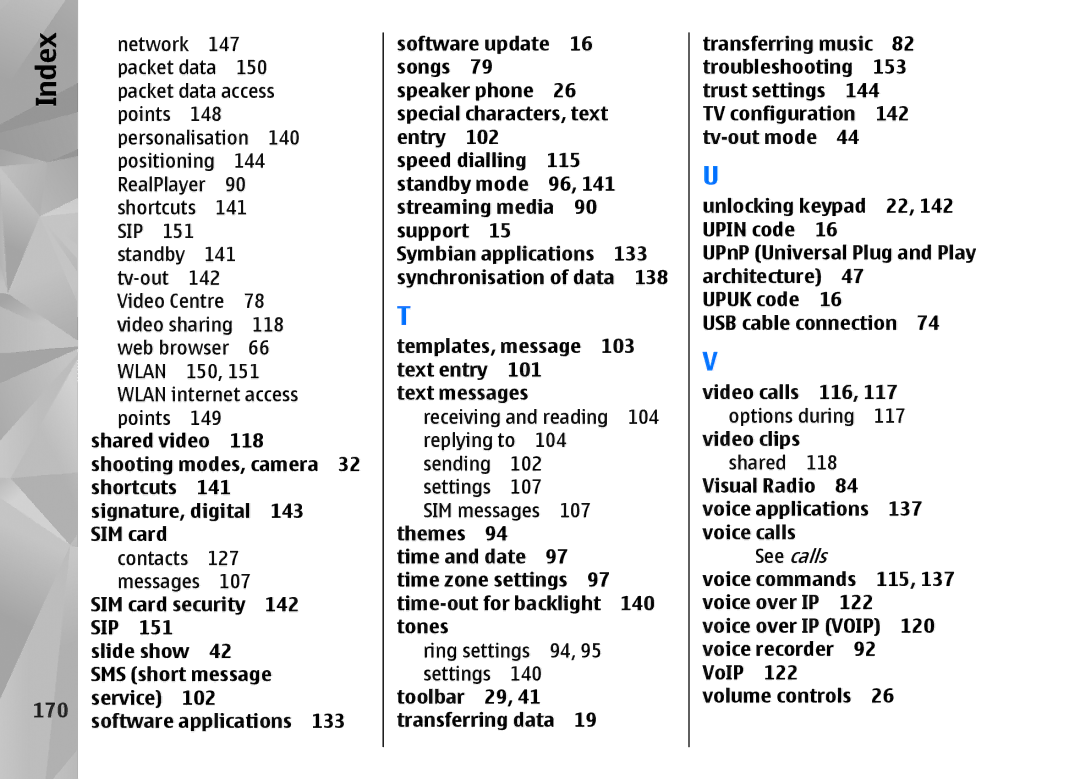 Nokia N82 manual 170 