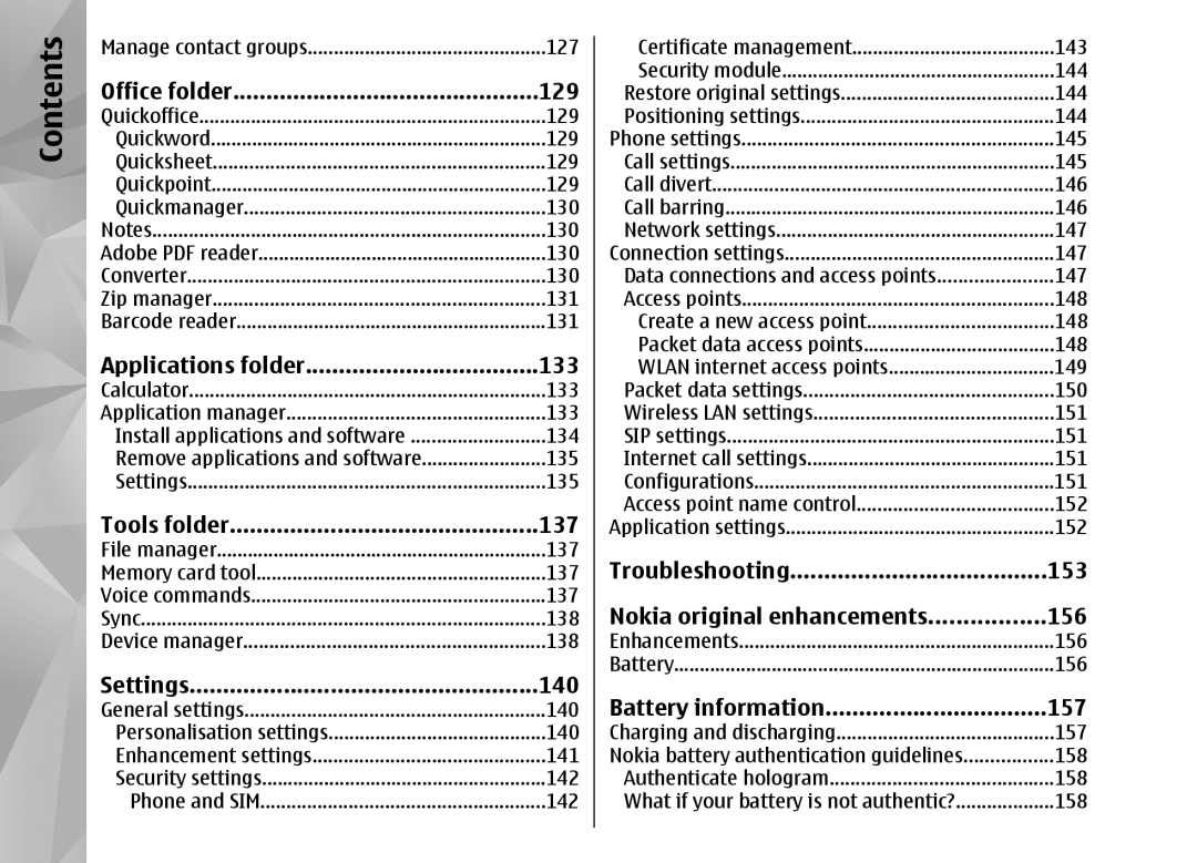 Nokia N82 manual Tools folder 137 