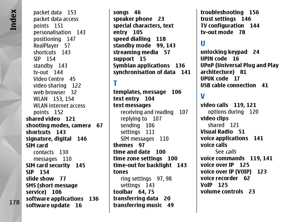 Nokia N95 manual 178 