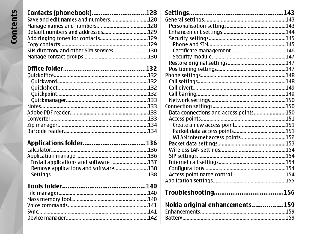 Nokia N95 manual Tools folder 140 