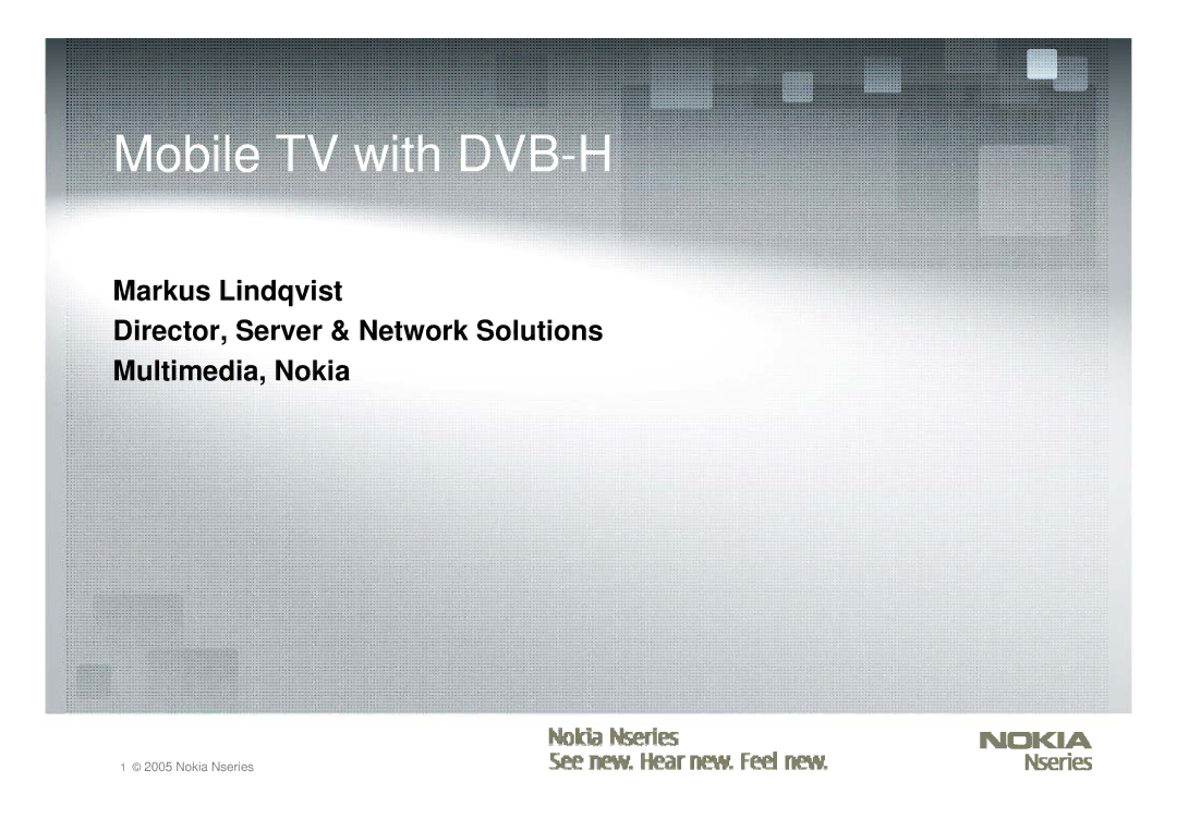 Nokia Nseries manual Mobile TV with DVB-H 