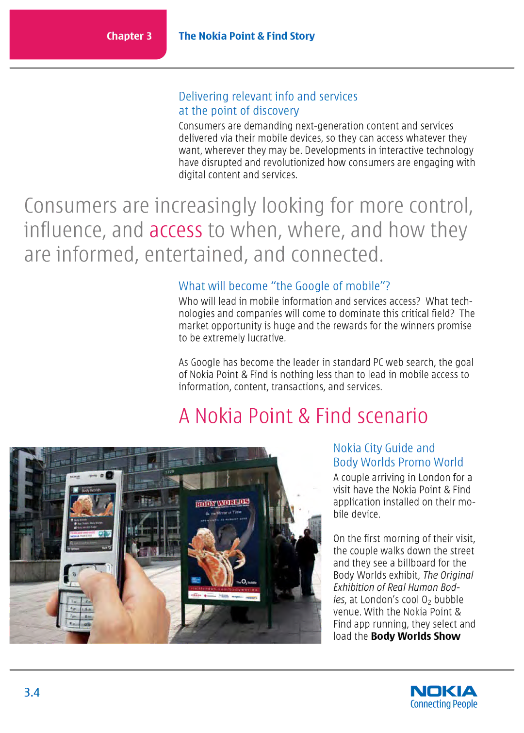 Nokia Nseries manual Nokia Point & Find scenario, What will become the Google of mobile? 