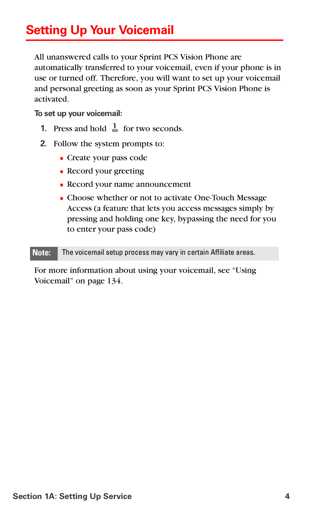 Nokia PM 3205 manual Setting Up Your Voicemail, To set up your voicemail 