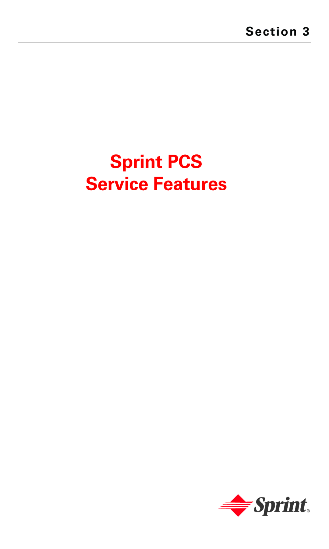 Nokia PM 3205 manual Sprint PCS Service Features 