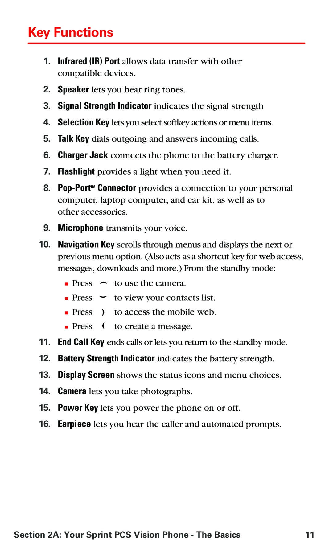 Nokia PM 3205 manual Key Functions 