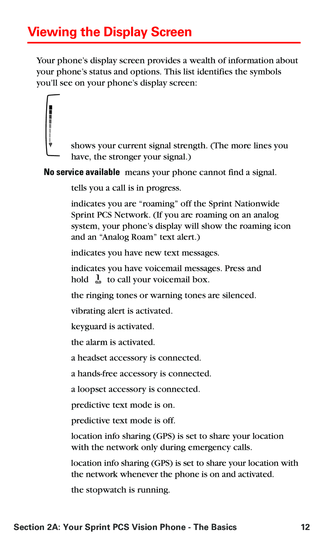 Nokia PM 3205 manual Viewing the Display Screen 