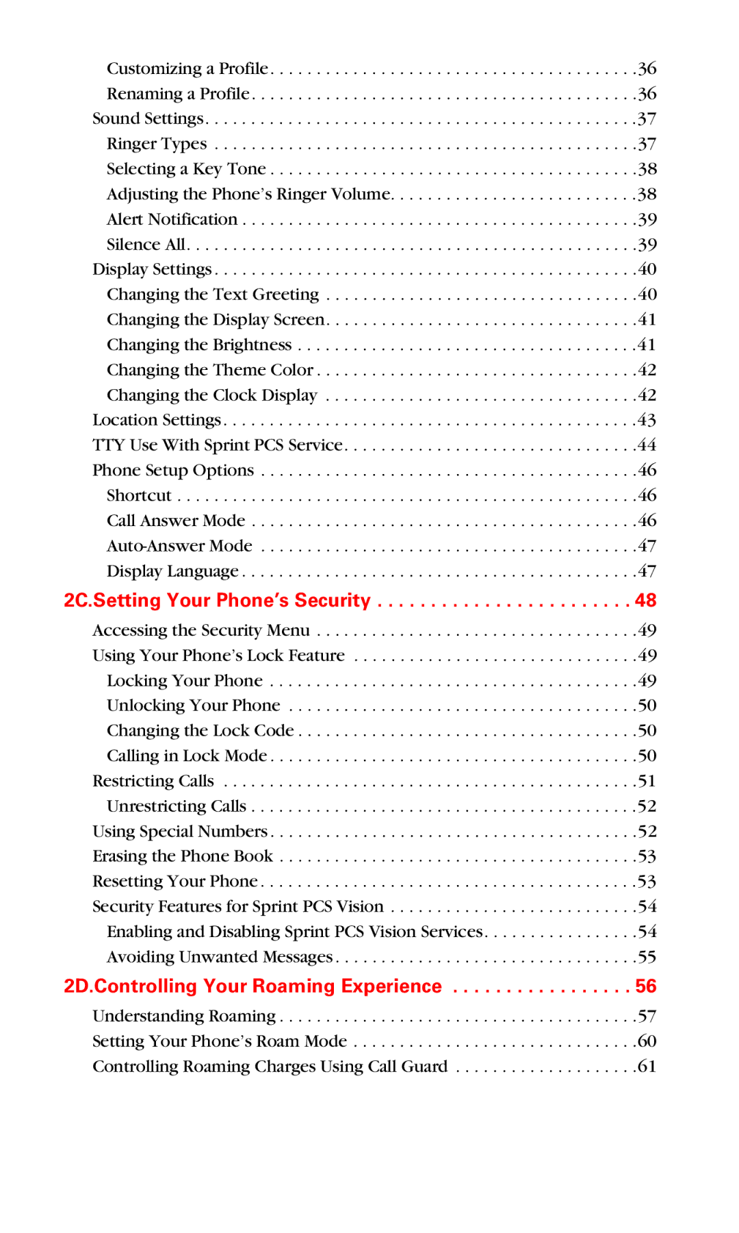 Nokia PM 3205 manual 2C.Setting Your Phone’s Security 