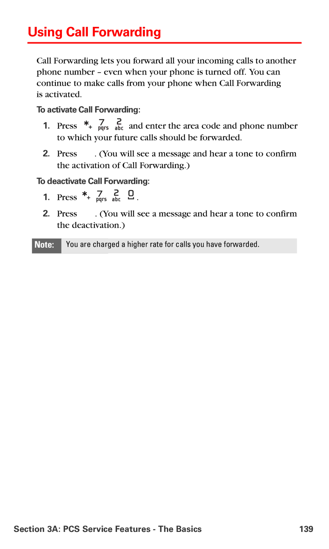 Nokia PM-6225 manual Using Call Forwarding, To activate Call Forwarding, To deactivate Call Forwarding 