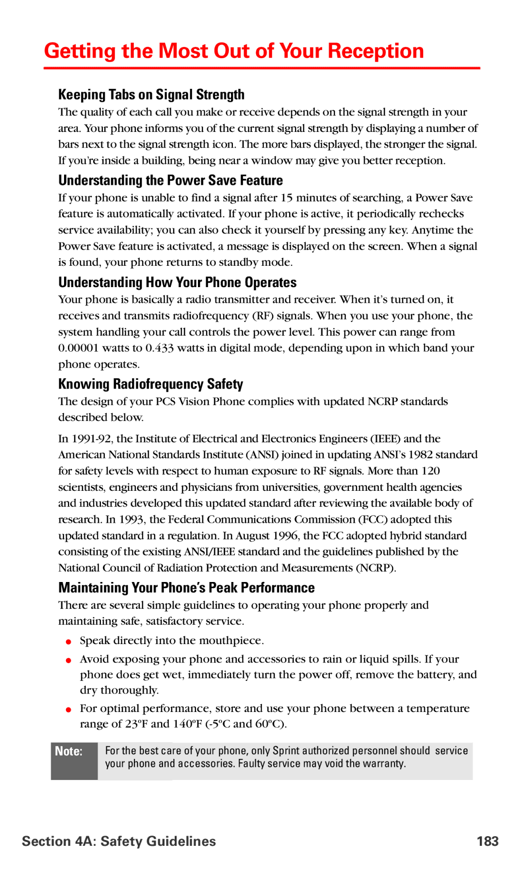 Nokia PM-6225 manual Getting the Most Out of Your Reception 