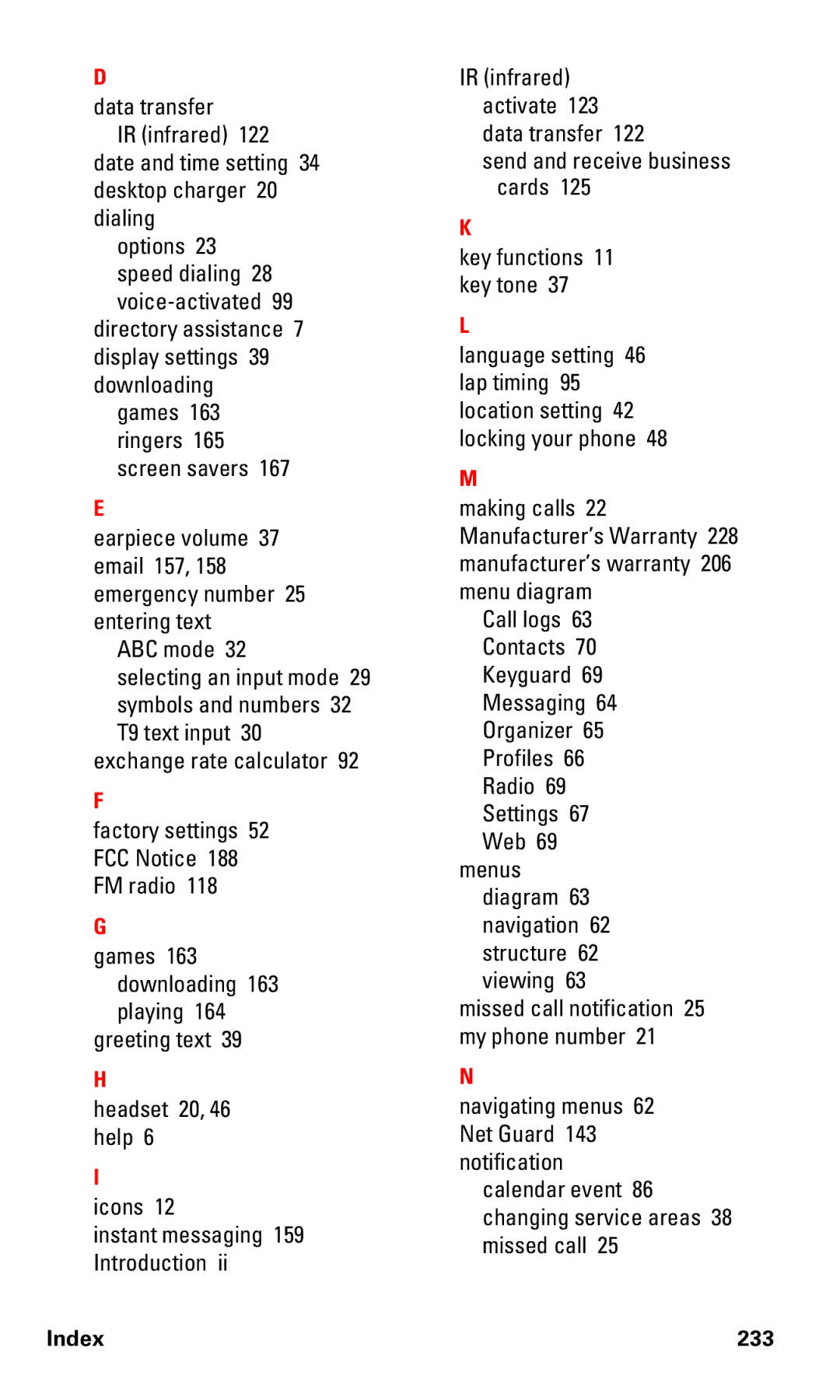 Nokia PM-6225 manual Directory assistance 7 display settings 39 downloading 