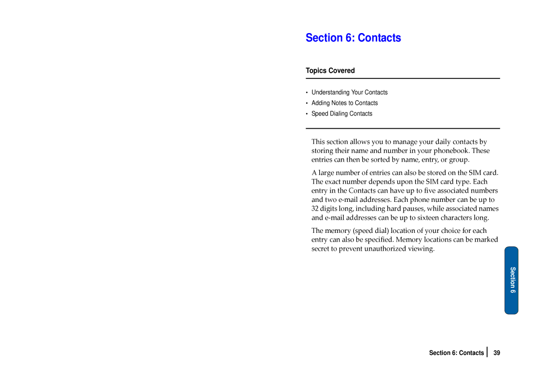 Nokia SCH-i830 manual Contacts 