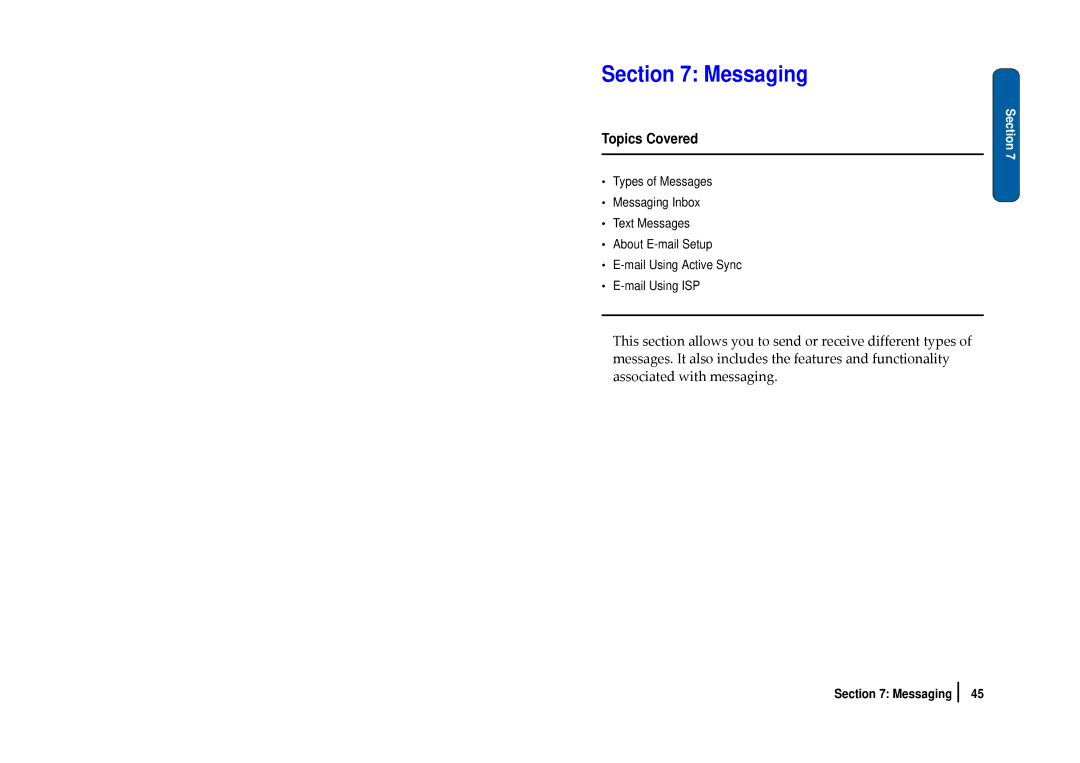 Nokia SCH-i830 manual Messaging 