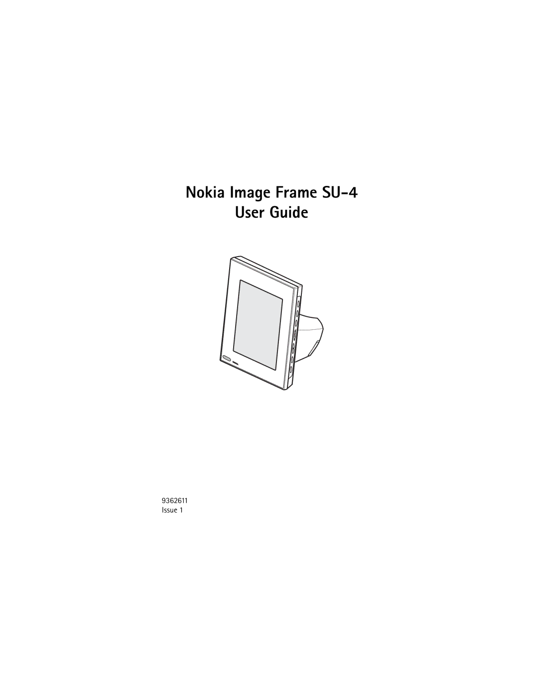 Nokia manual Nokia Image Frame SU-4 User Guide 