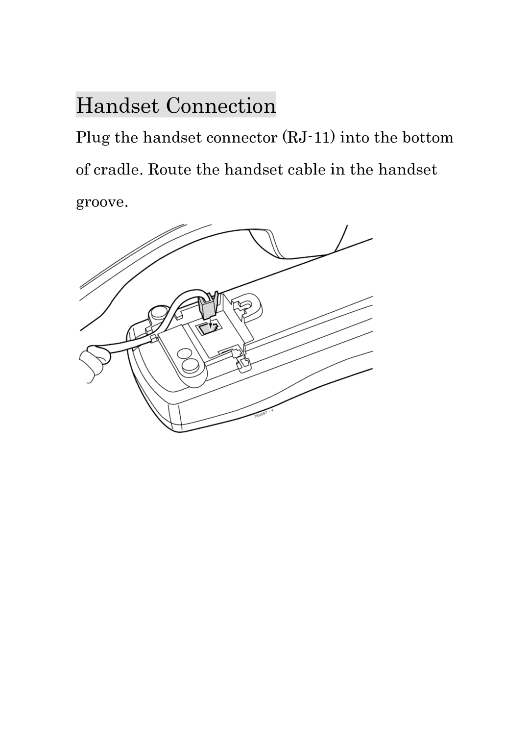 Nokia UTR-1-1 (BK) manual Handset Connection 