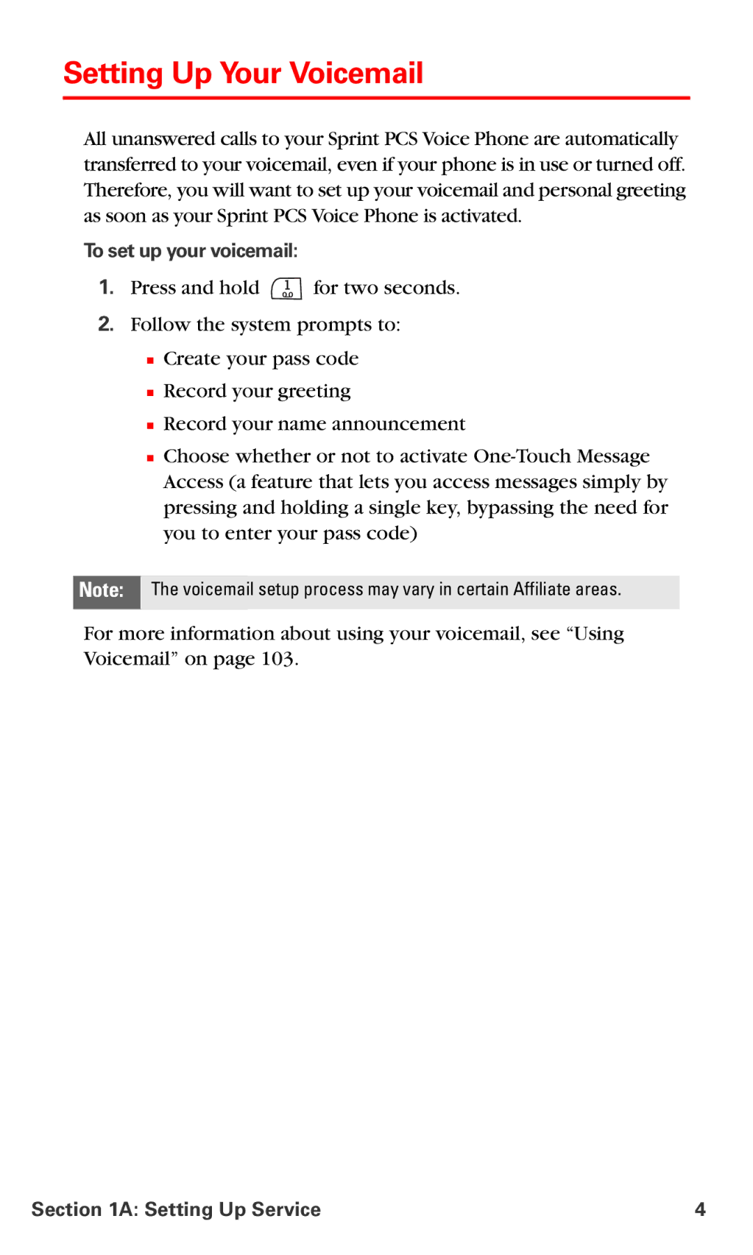 Nokia V-6016i manual Setting Up Your Voicemail, To set up your voicemail 