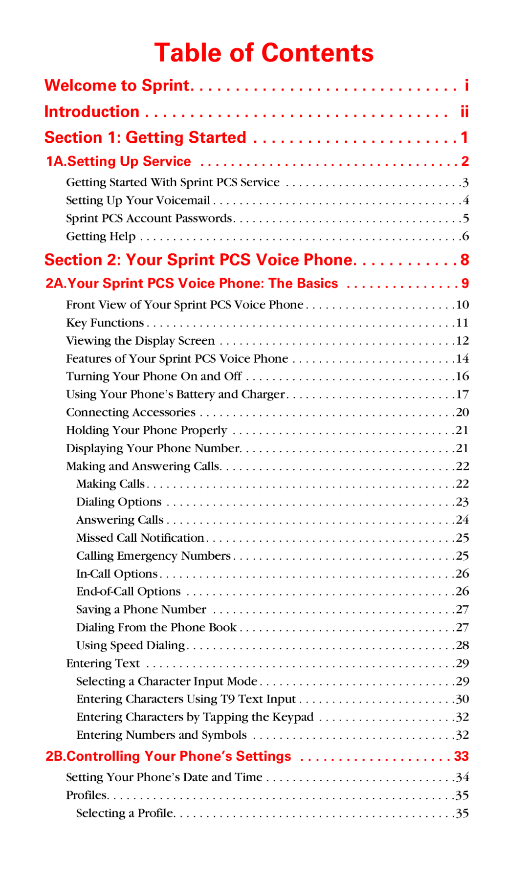 Nokia V-6016i manual Table of Contents 