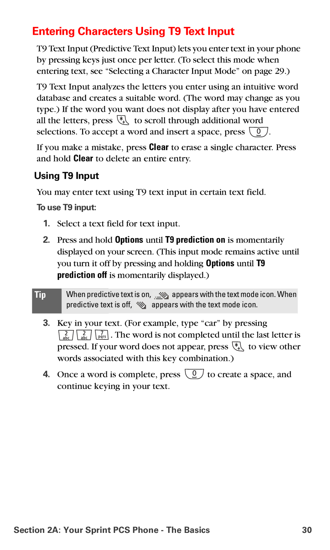 Nokia V-6016i manual Entering Characters Using T9 Text Input, Using T9 Input, To use T9 input 