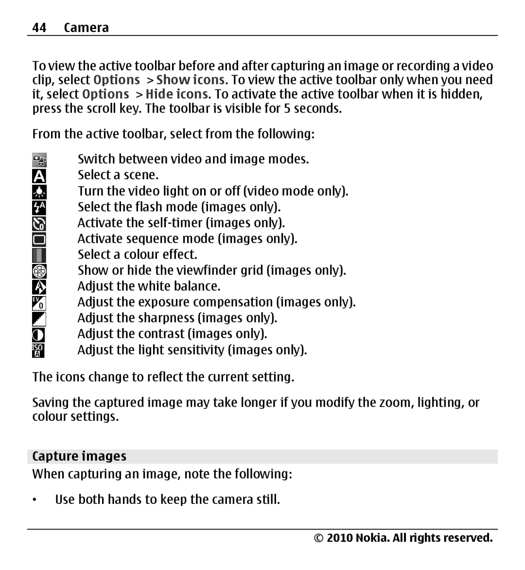 Nokia X500 manual Capture images 